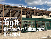 Oktoberfest 2024 Aufbau - Tag 11 des Aufbaus 11.07.2024 (Donnerstag) (©Foto:Marikka-Laila Maisel=